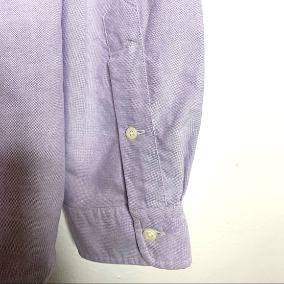 Ralph Lauren Classic Fit Long Sleeves Pony Logo Button Down Lavender Shirt. - Picture 9 of 11